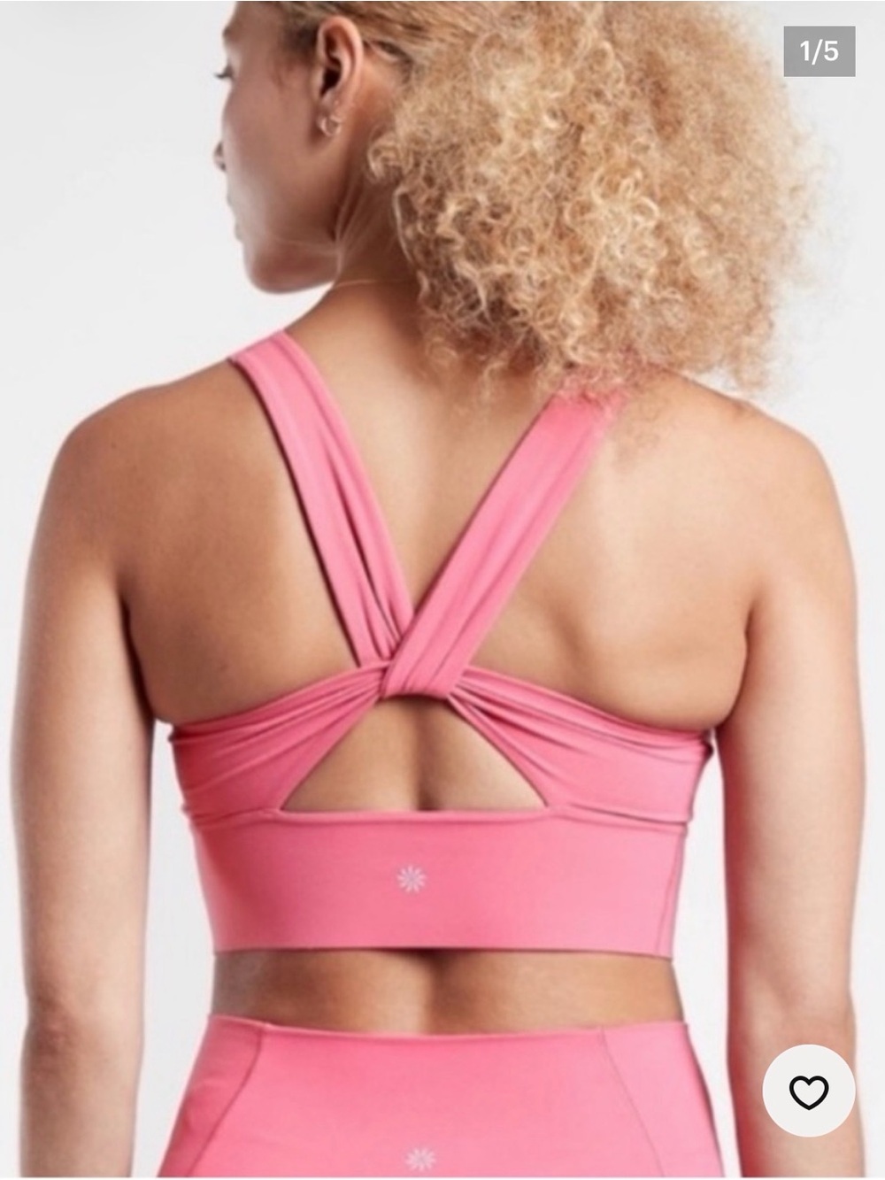 Athleta Longline Twist Warrior Sports Bra Sz M D-DD